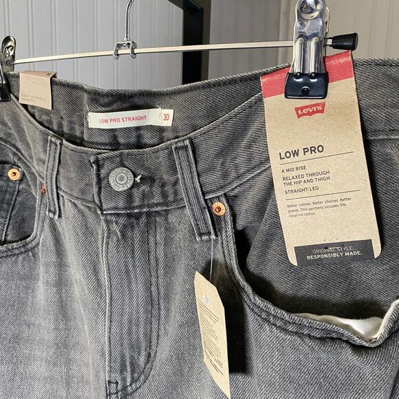 NWT Levi's "Low Pro Straight" Alt Skater Grunge Jeans - Picture 6 of 13